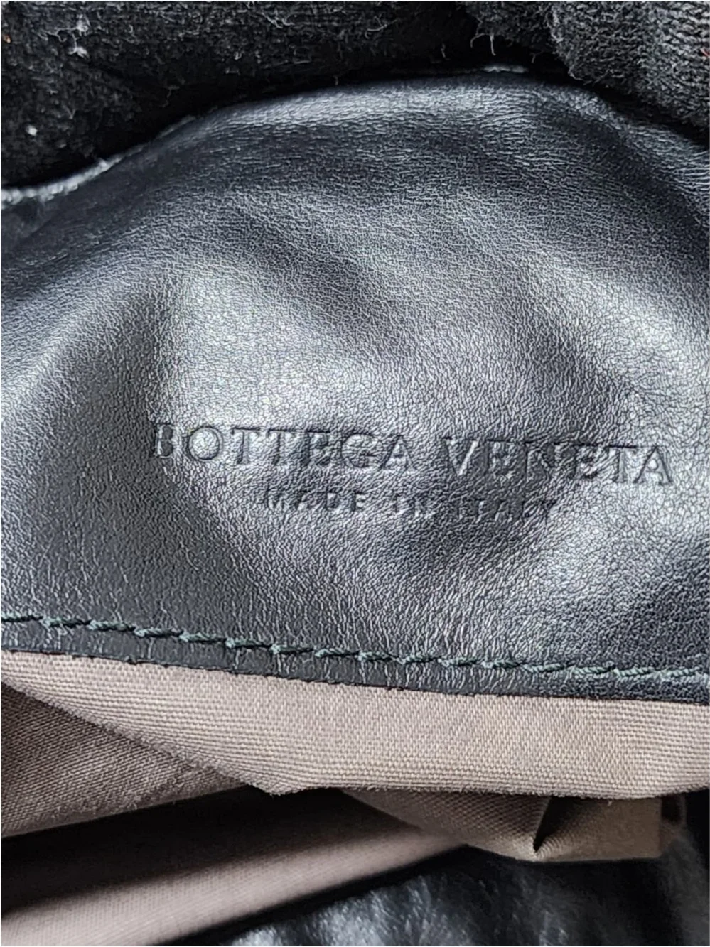 BOTTEGA VENETA Nappa Intrecciato Messenger Bag Black